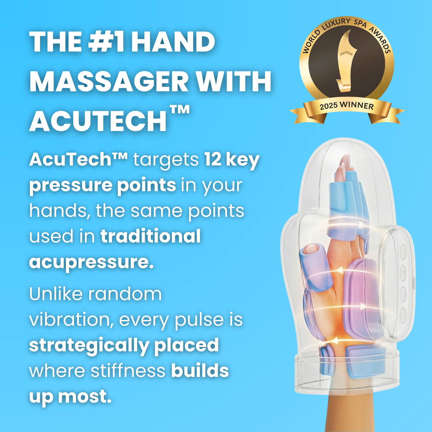 ReliefWave Portable Hand Therapy Massager